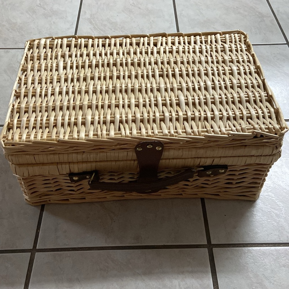 Empty picnic basket